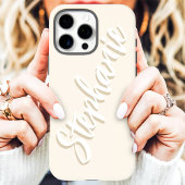 Étui iPhone Case-Mate écriture minimale ivoire mod