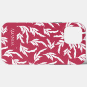 Étui iPhone Case-Mate feuilles Viva magenta (Verso (horizontal))