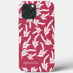 Étui iPhone Case-Mate feuilles Viva magenta