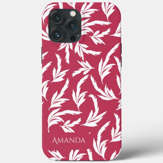 Étui iPhone Case-Mate feuilles Viva magenta (Verso)