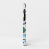 Étui iPhone Case-Mate fleurs bleues (Dos/Gauche)