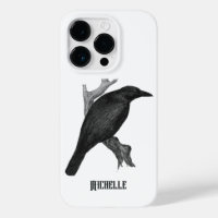 Étui iPhone Case-Mate gothique vintage corbeau noi