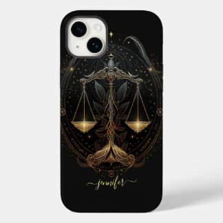 Étui iPhone Case-Mate Libra zodiaque noir et or