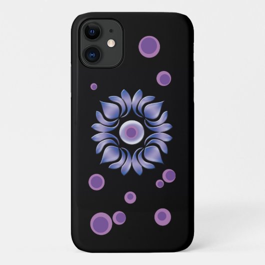 Étui iPhone Case-Mate Lotus bleu (Dos)