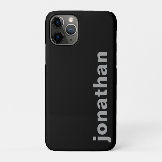 Étui iPhone Case-Mate Monogramme Moderne Noir (Dos)