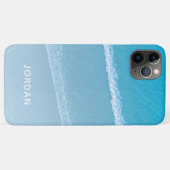 Étui iPhone Case-Mate Monogrammé Vagues d'Océan Bl (Dos (Horizontal))