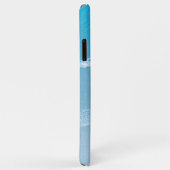 Étui iPhone Case-Mate Monogrammé Vagues d'Océan Bl (Dos/Droite)