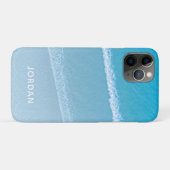 Étui iPhone Case-Mate Monogrammé Vagues d'Océan Bl (Dos (Horizontal))