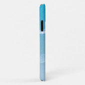 Étui iPhone Case-Mate Monogrammé Vagues d'Océan Bl (Dos/Droite)