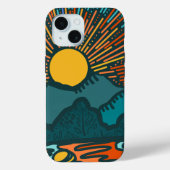 Étui iPhone Case-Mate Montagnes au coucher du sole (Verso)