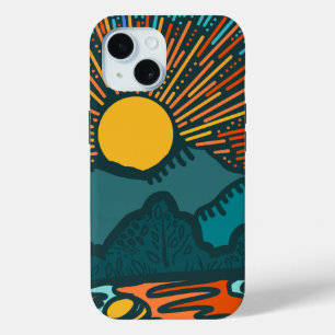 Étui iPhone Case-Mate Montagnes au coucher du sole