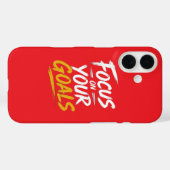 Étui iPhone Case-Mate Motivant Concentrez-vous sur (Verso (horizontal))