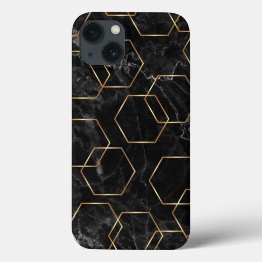 Étui iPhone Case-Mate noir et or (Verso)