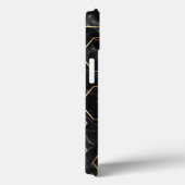 Étui iPhone Case-Mate noir et or (Verso / Droite)