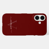Étui iPhone Case-Mate personnalisé avec monogramme (Verso (horizontal))