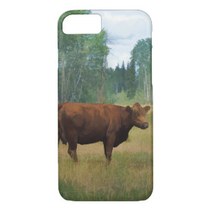 Etui iPhone Case-Mate Vache Brown sur un ranch pour chevaux et bovins