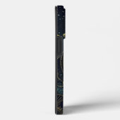 Étui iPhone Case-Mate Vierge zodiaque noir et or (Verso / Droite)