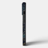 Étui iPhone Case-Mate Vierge zodiaque noir et or (Verso / Gauche)