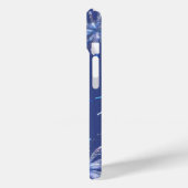 Étui iPhone Célébration de Feux d'Artifice Bleus É (Verso / Gauche)