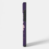 Étui iPhone champignon forêt violette (Côté gauche)