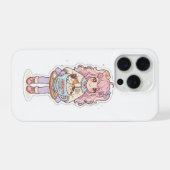 Étui iPhone Chibi Fille Anime Café Kawaii Neko (Verso Horizontal)