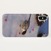 Étui iPhone Chickadee Hiver (Dos (Horizontal))