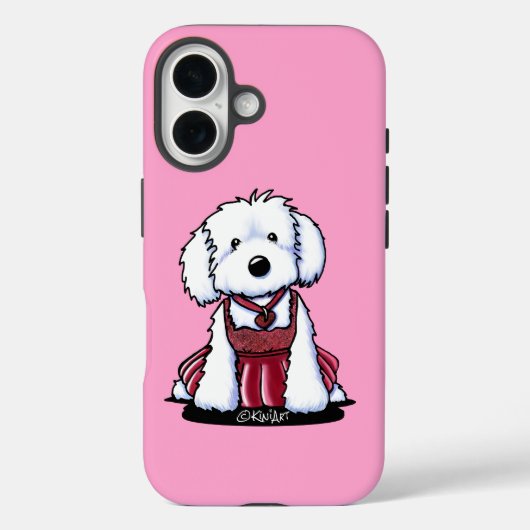 Étui iPhone Chien Maltais Glamour (Verso)
