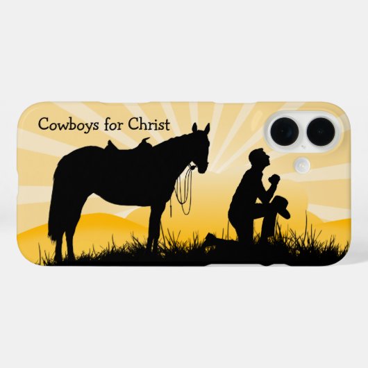 Étui iPhone Christian Cowboy (Verso (horizontal))
