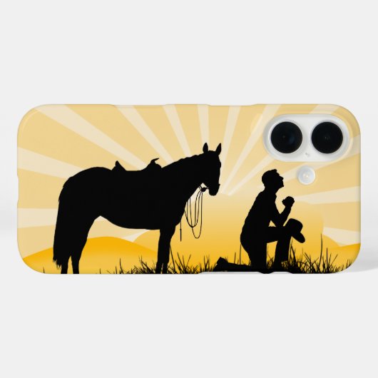 Étui iPhone Christian Cowboy (Verso (horizontal))