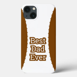 Étui iPhone Classique Marron Meilleur Papa du Mond