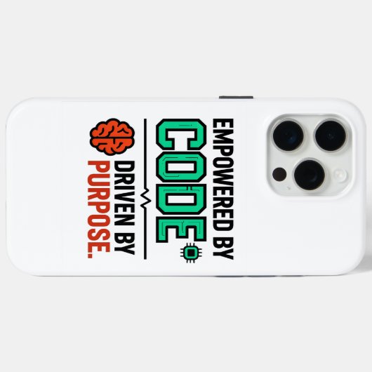 Étui iPhone Code With Purpose (Verso (horizontal))