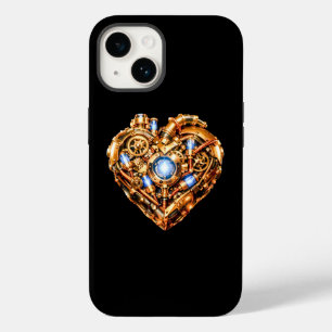 Étui iPhone Cœur Mécanique Steampunk Intriqué