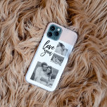 Coque iPhone Collage moderne Couple Photo & Love You Beauté Cad<br><div class="desc">Collage moderne Couple Photo & Love You Beauté Cadeau</div>