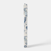 Étui Iphone Coquille d'Océan Bleu Nautical Esthéti (Côté gauche)