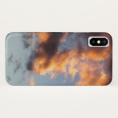 Étui iPhone Coucher de Soleil Nuageux (Dos (Horizontal))