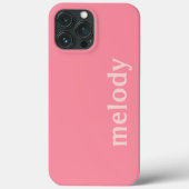 Étui iPhone couleur rose moderne (Verso)