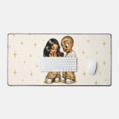 Étui iPhone Couple Amour Chicano Mignon Rose Rose (Clavier et souris)