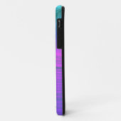 Étui iPhone Courbe Sumo Violet et Bleu Poudre (Dos/Gauche)