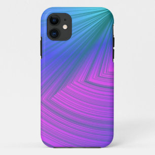 Étui iPhone Courbe Sumo Violet et Bleu Poudre