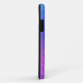 Étui iPhone Courbe Sumo Violet et Bleu Poudre (Dos/Droite)