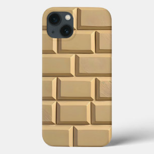 Étui iPhone design brique kaki Style robuste