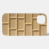Étui iPhone design brique kaki Style robuste (Verso (horizontal))