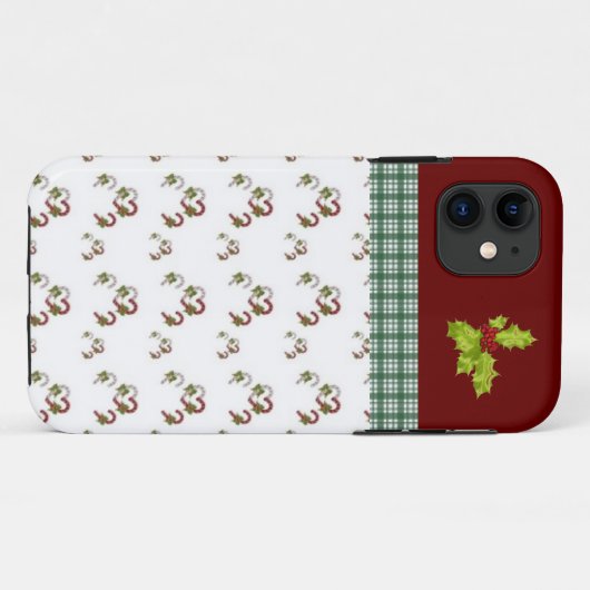 Étui iPhone Design de Noël (Dos (Horizontal))