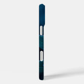 Étui iPhone Design Roses Bleu Minuit (Verso / Droite)
