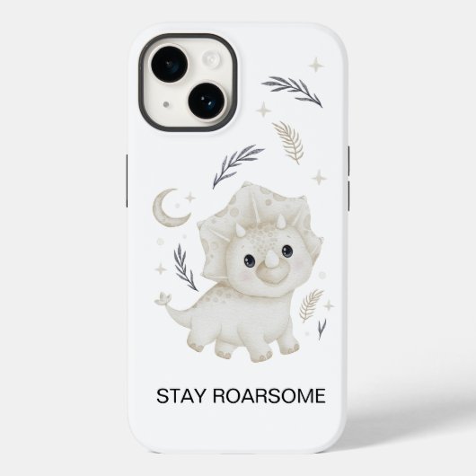 Étui iPhone Dinosaure Boho Mignon - Restez Formida (Verso)