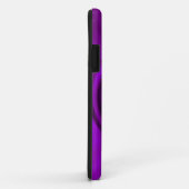 Étui iPhone Disque Abstrait 3D Violet (Dos/Droite)