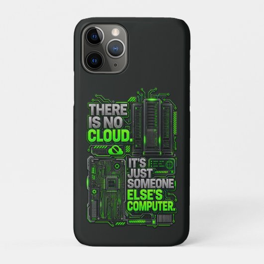 Étui iPhone drôle pour SysAdmin «Il n'y a pas de n (Dos)