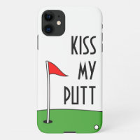 Embrasse mon putt drôle humour de golf iPhone 11 /