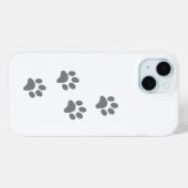 Étui iPhone Empreinte de Patte de Chien – Impressi (Verso (horizontal))