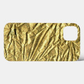 Étui iPhone en feuille d'or brillante (Verso (horizontal))